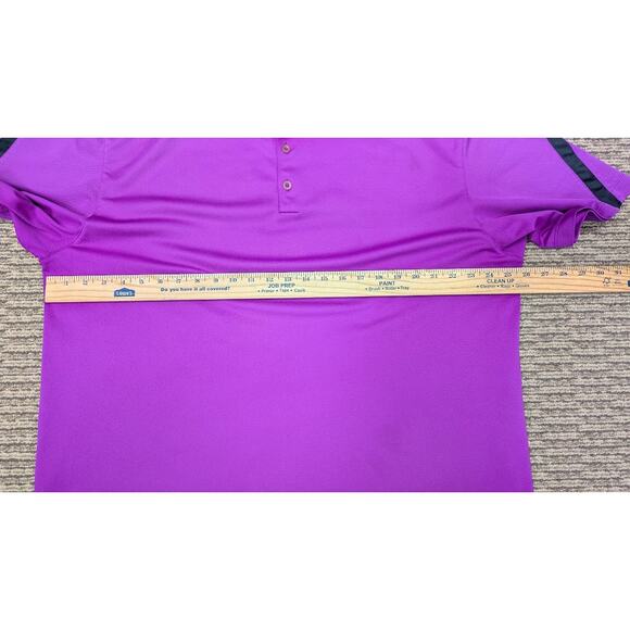 Nike Golf Dri-FIT Polo Shirt Men’s XL Purple Black Sleeve Design Athletic - Picture 5 of 8